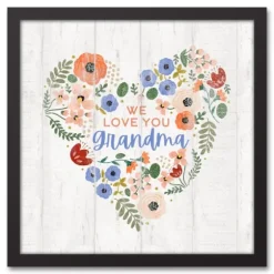 Personalized We Love You Floral Framed Art Print-Kirkland's Home Outlet