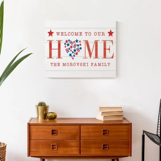 Personalized Welcome To Our Home Canvas Art Print-Kirkland's Home Best