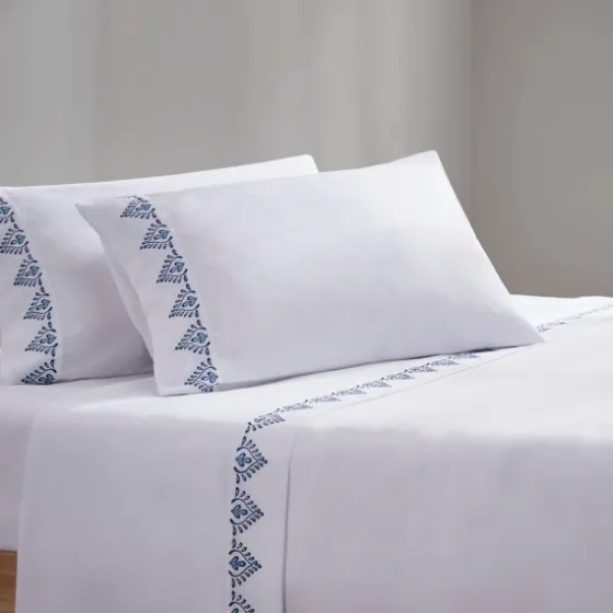 Petal Blossom Hem Microfiber 4-Pc. King Sheet Set-Kirkland's Home Fashion