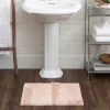Petal Blush Asymmetrical Cotton Bath Mat, 24 In.-Kirkland's Home Sale