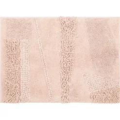 Petal Blush Asymmetrical Cotton Bath Mat, 24 In.-Kirkland's Home Sale