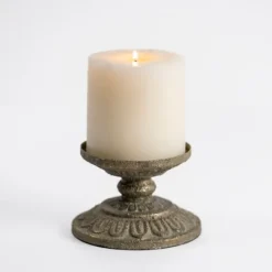 Petina Metal Pillar Candle Holder, 3 In.-Kirkland's Home Fashion