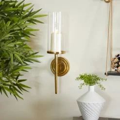 Pierre Polished Stem Sconce-Kirkland's Home Online