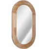 Pill Capsule Oval Shaped Wood Wall Mirror-Kirkland's Home Cheap