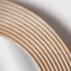 Pill Capsule Oval Shaped Wood Wall Mirror-Kirkland's Home Cheap