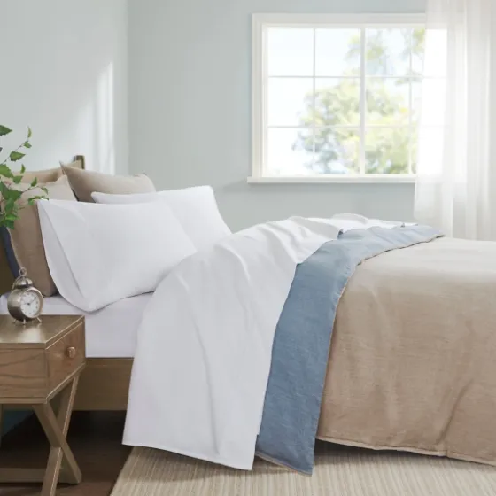 Pima Cotton Sateen 4-Pc. King Sheet Set-Kirkland's Home Flash Sale