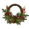 Pine And Cedar Christmas Wreath-Kirkland's Home Fashion
