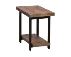 Pine Wood And Metal Accent Table-Kirkland's Home Cheap