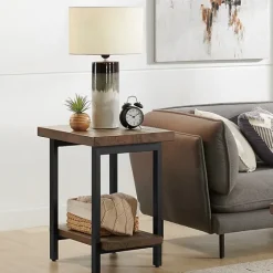 Pine Wood And Metal Accent Table-Kirkland's Home Cheap