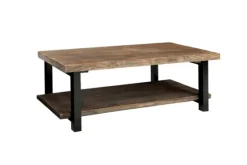 Pine Wood And Metal Coffee Table-Kirkland's Home Best Sale