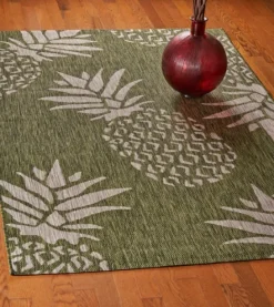 Pineapple Indoor/Outdoor Area Rug, 5X7-Kirkland's Home Cheap