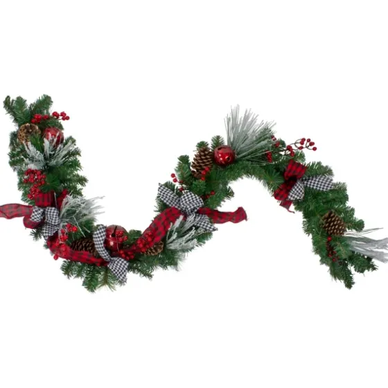 Pinecone, Plaid, & Houndstooth Christmas Garland-Kirkland's Home Hot