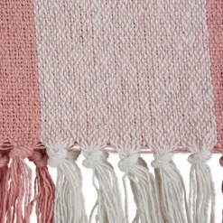 Pink And White Buffalo Check Throw-Kirkland's Home Sale
