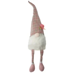 Pink And White Plaid Gnome Shelf Sitter-Kirkland's Home Store