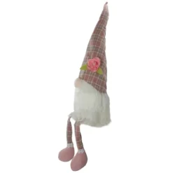 Pink And White Plaid Gnome Shelf Sitter-Kirkland's Home Store