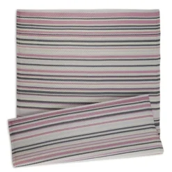 Pink Barcode Stripe Outdoor Area Rug, 4X6-Kirkland's Home Flash Sale