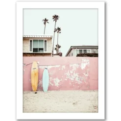 Pink Beach Photography Framed Art Prints, Set Of 6-Kirkland's Home New