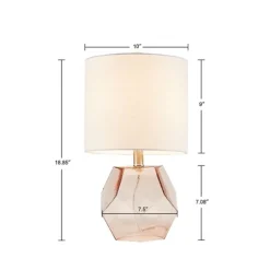 Pink Glass Stella Table Lamp-Kirkland's Home Clearance