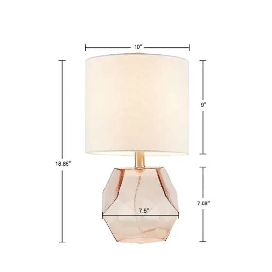 Pink Glass Stella Table Lamp-Kirkland's Home Clearance