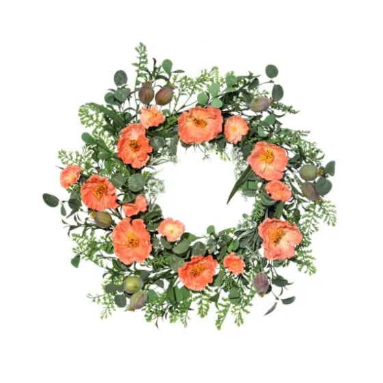 Pink Poppy And Pod Wreath-Kirkland's Home Shop