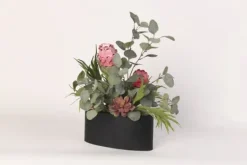 Pink Protea And Eucalyptus Arrangement In Planter-Kirkland's Home Best Sale