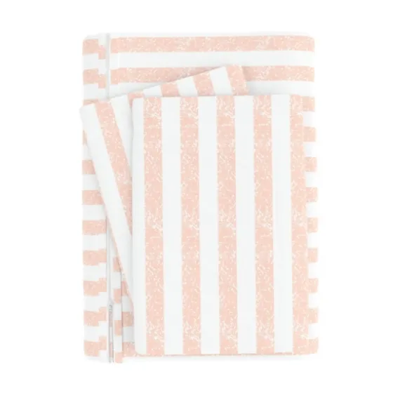 Pink Rugged Stripe 2-Pc. Twin Duvet Cover Set-Kirkland's Home Discount