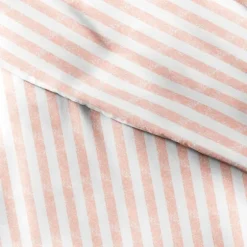 Pink Rugged Stripe 2-Pc. Twin Duvet Cover Set-Kirkland's Home Discount