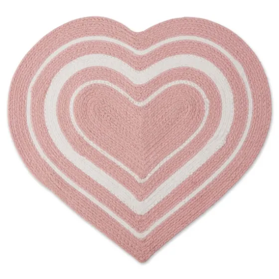 Pink Striped Heart Pet Bowl Mat-Kirkland's Home Cheap