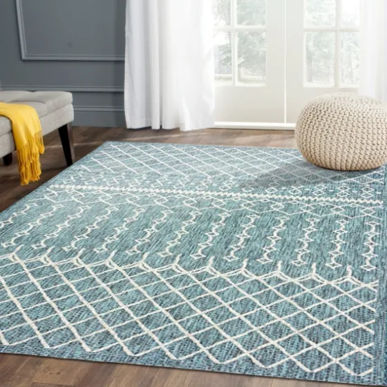 Placid Portico Sun Shower Outdoor Area Rug, 5X8-Kirkland's Home Online