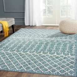 Placid Portico Sun Shower Outdoor Area Rug, 7X9-Kirkland's Home Discount
