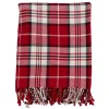 Plaid Cotton Throw With Tassels-Kirkland's Home Online