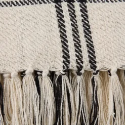 Plaid Fringe Throw-Kirkland's Home Clearance