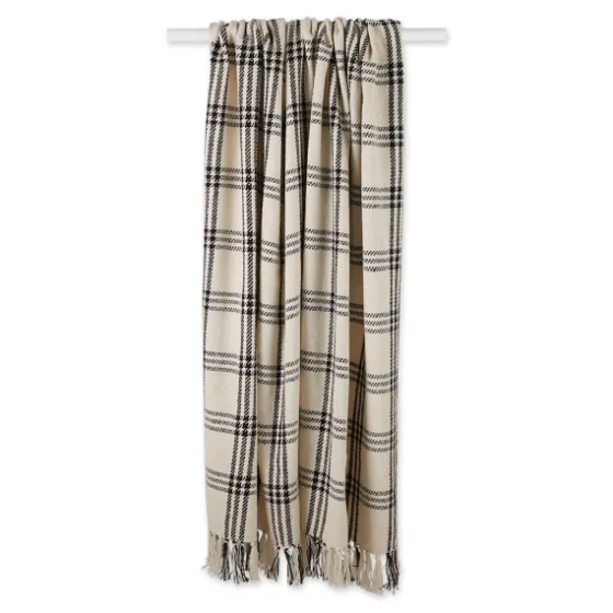 Plaid Fringe Throw-Kirkland's Home Clearance