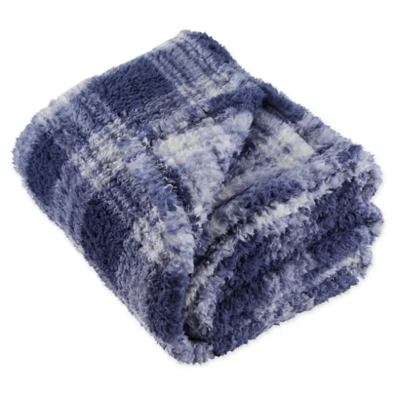 Plaid Plush Throw-Kirkland's Home Outlet