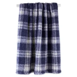 Plaid Plush Throw-Kirkland's Home Outlet
