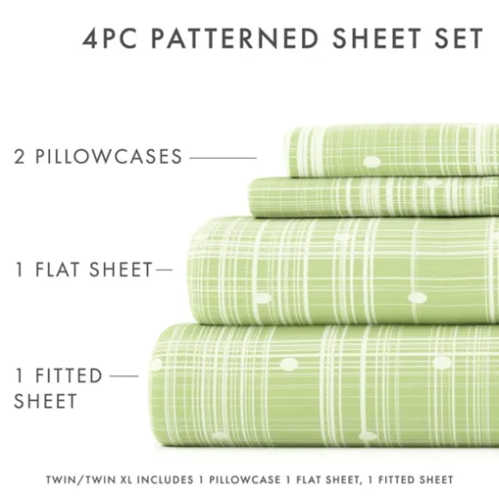 Plaid Polka Dot 3-Pc. Twin Sheet Set-Kirkland's Home Best