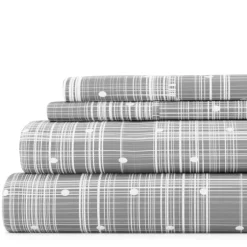 Plaid Polka Dot 3-Pc. Twin Sheet Set-Kirkland's Home Clearance