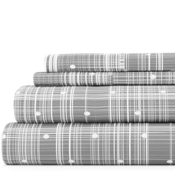 Plaid Polka Dot 3-Pc. Twin Sheet Set-Kirkland's Home Clearance