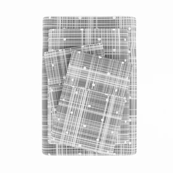 Plaid Polka Dot 3-Pc. Twin Sheet Set-Kirkland's Home Clearance