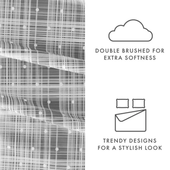 Plaid Polka Dot 3-Pc. Twin Sheet Set-Kirkland's Home Clearance