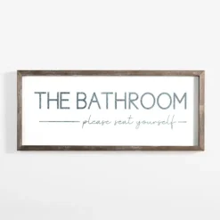 Please Seat Yourself Framed Wall Plaque-Kirkland's Home New