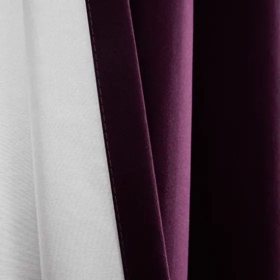 Plum Absolute Blackout Curtain Panel Set, 84 In.-Kirkland's Home Cheap