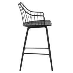 Poplar Wood Swivel Counter Stool-Kirkland's Home Hot