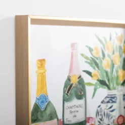 Popping Champagne Bottles Framed Art Print-Kirkland's Home Fashion