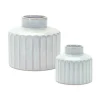 Porcelain Ribbed Vases, Set Of 2-Kirkland's Home Shop