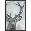 Portrait Of A Deer Framed Giclee Canvas Art Print-Kirkland's Home Best Sale