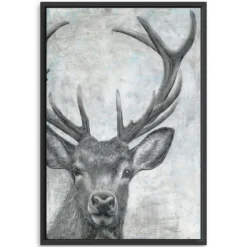 Portrait Of A Deer Framed Giclee Canvas Art Print-Kirkland's Home Best Sale