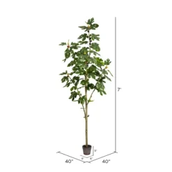 Potted Fig Tree, 7 Ft.-Kirkland's Home Online