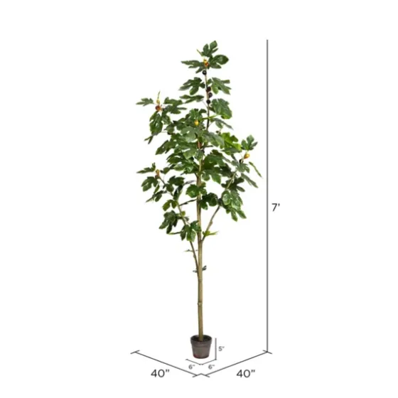 Potted Fig Tree, 7 Ft.-Kirkland's Home Online