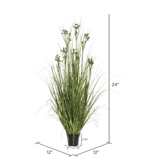 Potted Grass With Pomp Balls-Kirkland's Home Flash Sale